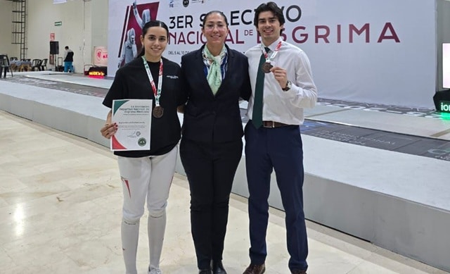 Destacan estudiantes de la UAT en Nacional de Esgrima
