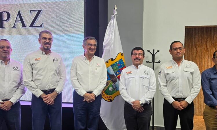 Rector de la UAT presenta avances del Atlas de Riesgos ante el gobernador en la Mesa de Paz
